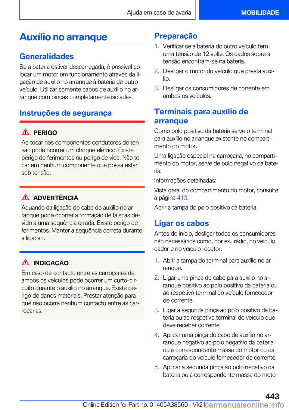 BMW X6 2022  Manual do condutor (in Portuguese) �A�u�x�