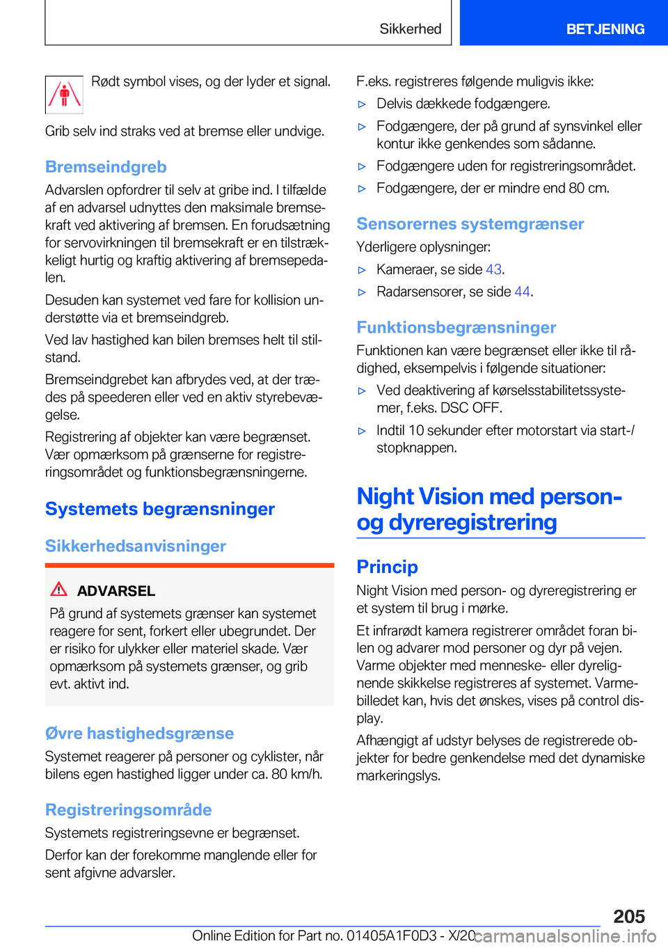 BMW X6 2021  InstruktionsbØger (in Danish) �R�