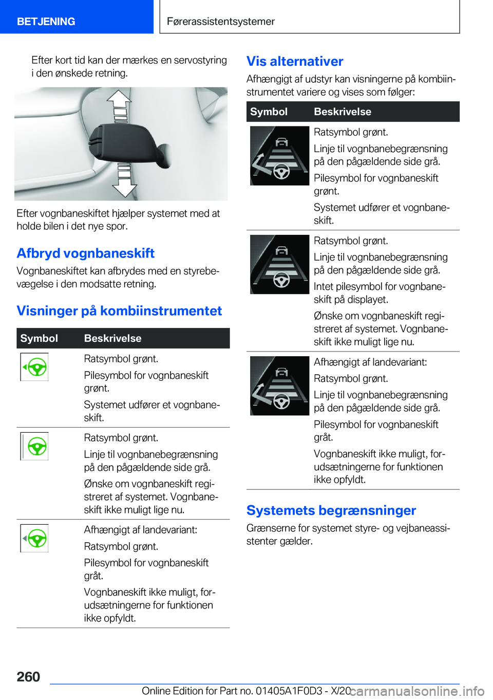 BMW X6 2021  InstruktionsbØger (in Danish) �E�f�t�e�r��k�o�r�t��t�i�d��k�a�n��d�e�r��m�æ�r�k�e�s��e�n��s�e�r�v�o�s�t�y�r�i�n�g�i��d�e�n��
