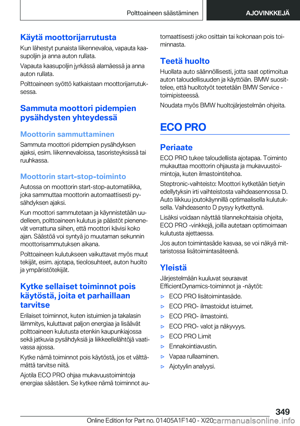BMW X6 2021  Omistajan Käsikirja (in Finnish) �K�