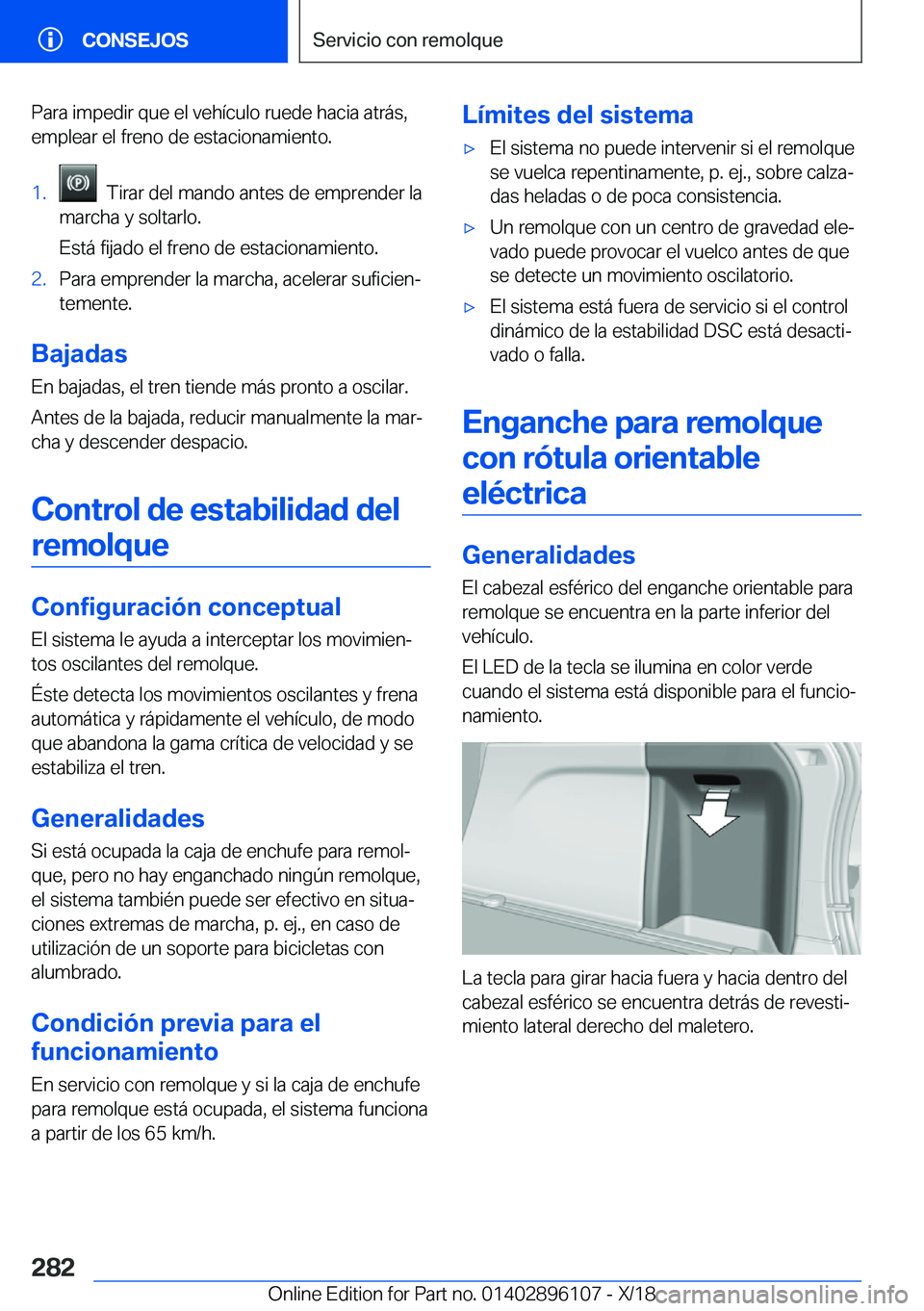 BMW X6 2019  Manuales de Empleo (in Spanish) �P�a�r�a��i�m�p�e�d�i�r��q�u�e��e�l��v�e�h�