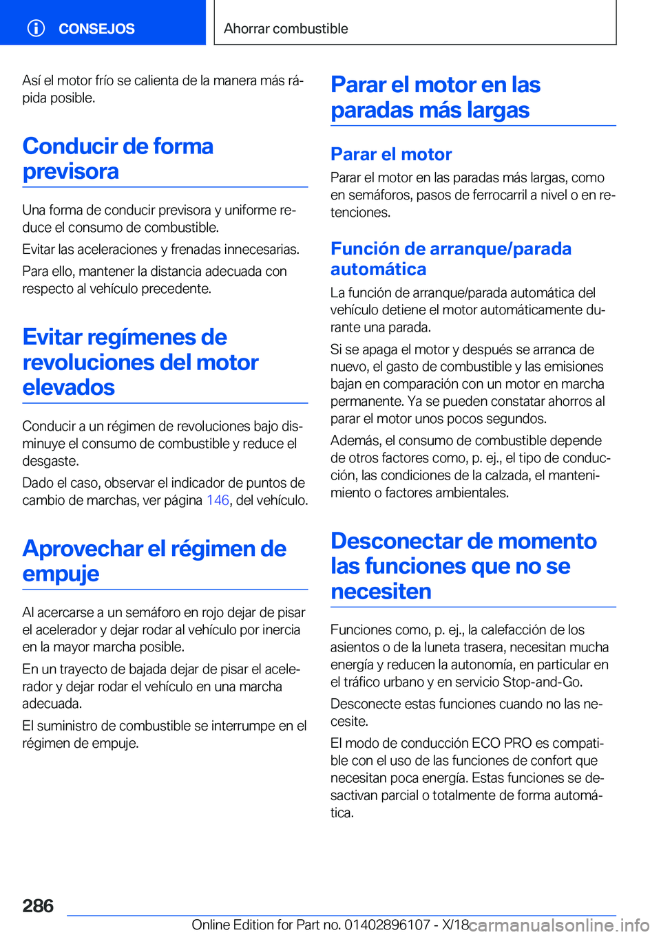 BMW X6 2019  Manuales de Empleo (in Spanish) �A�s�