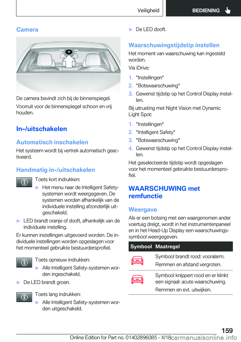 BMW X6 2019  Instructieboekjes (in Dutch) �C�a�m�e�r�a
�D�e��c�a�m�e�r�a��b�e�v�i�n�d�t��z�i�c�h��b�i�j��d�e��b�i�n�n�e�n�s�p�i�e�g�e�l�.�V�o�o�r�r�u�i�t��v�o�o�r��d�e��b�i�n�n�e�n�s�p�i�e�g�e�l��s�c�h�o�o�n��e�n��v�r�i�j
�h�o�u�d