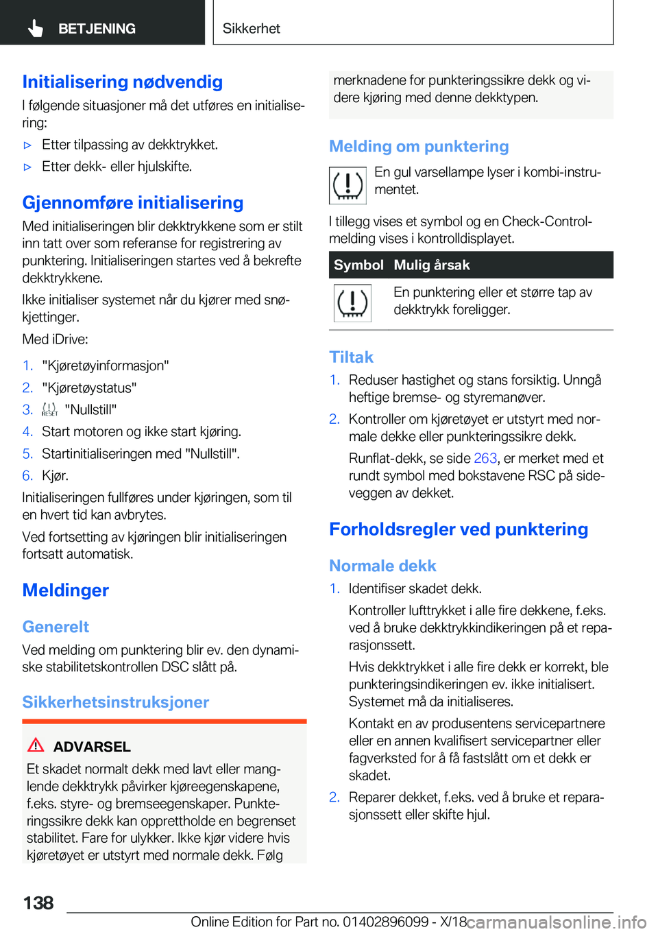 BMW X6 2019  InstruksjonsbØker (in Norwegian) �I�n�i�t�i�a�l�i�s�e�r�i�n�g��n�