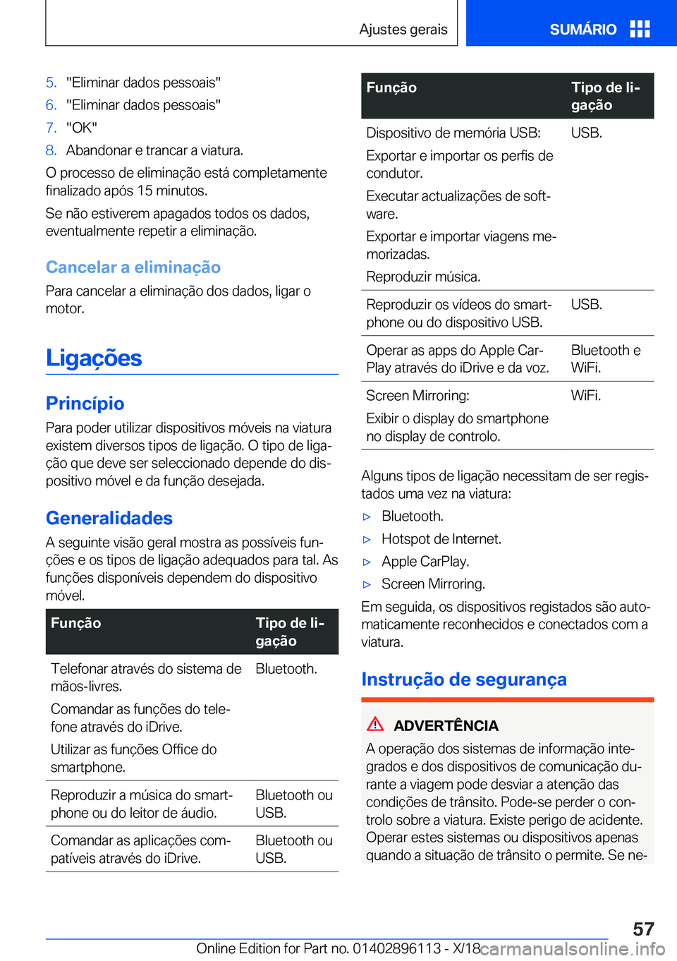 BMW X6 2019  Manual do condutor (in Portuguese) �5�.��E�l�i�m�i�n�a�r��d�a�d�o�s��p�e�s�s�o�a�i�s��6�.��E�l�i�m�i�n�a�r��d�a�d�o�s��p�e�s�s�o�a�i�s��7�.��O�K��8�.�A�b�a�n�d�o�n�a�r��e��t�r�a�n�c�a�r��a��v�i�a�t�u�r�a�.
�O��p�r�o�c�e�
