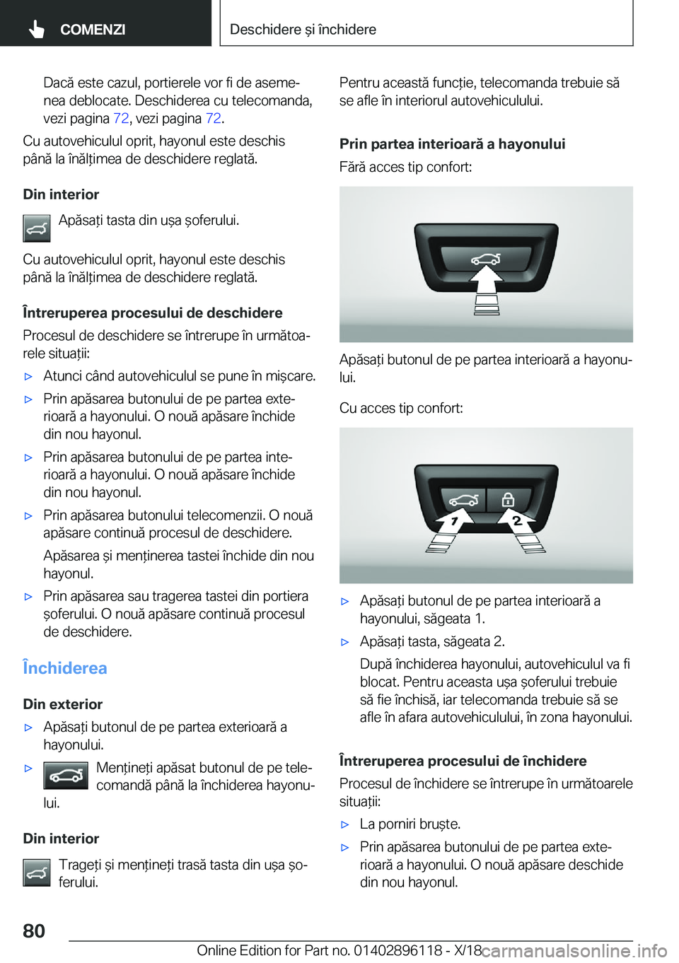 BMW X6 2019  Ghiduri De Utilizare (in Romanian) �D�a�c�