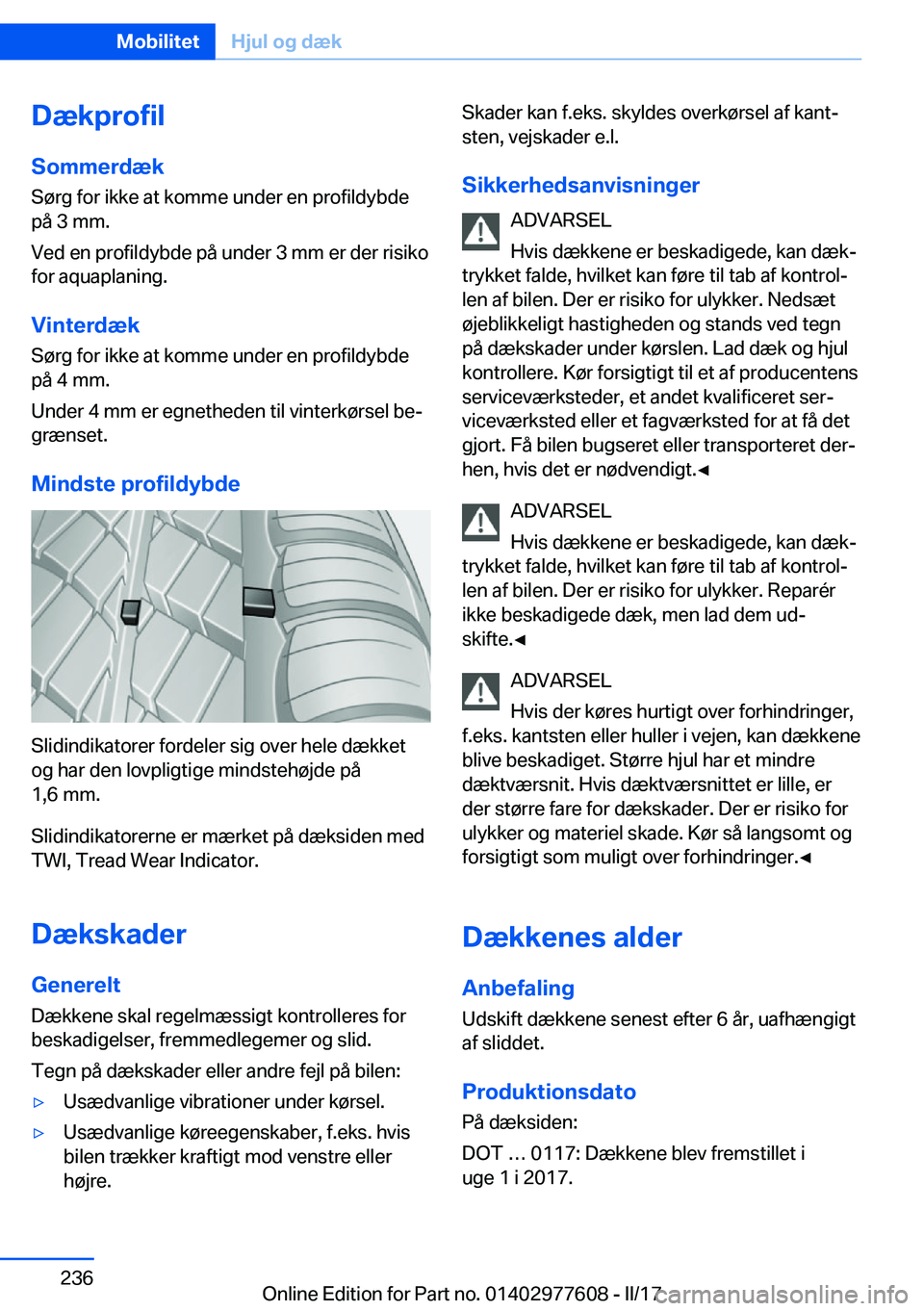 BMW X6 2017  InstruktionsbØger (in Danish) �D�æ�k�p�r�o�f�i�l�S�o�m�m�e�r�d�æ�k
�S�