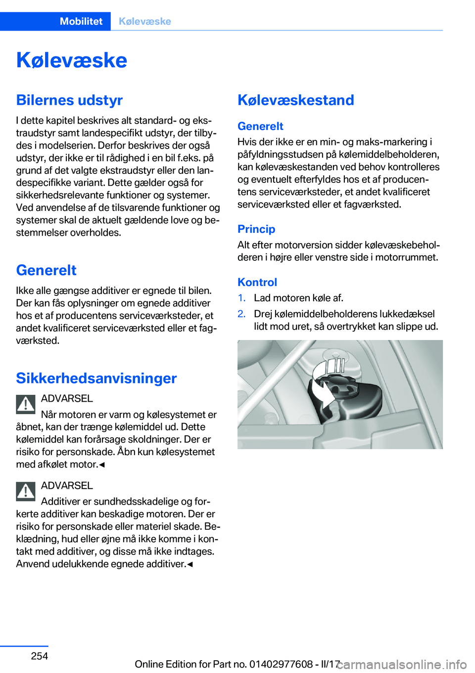 BMW X6 2017  InstruktionsbØger (in Danish) �K�