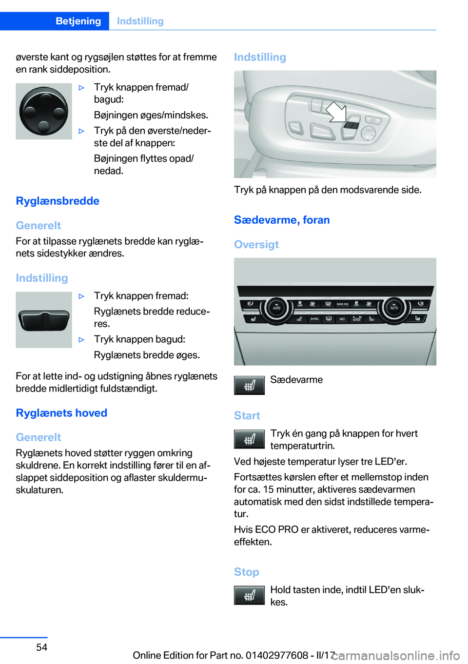 BMW X6 2017  InstruktionsbØger (in Danish) �