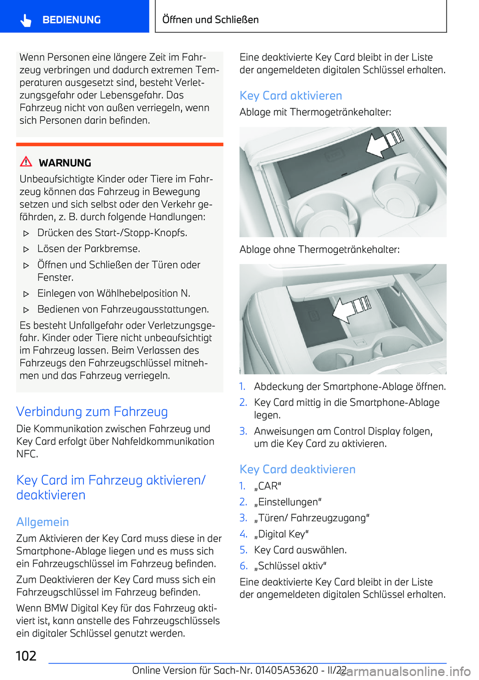 BMW X6 M 2022  Betriebsanleitungen (in German) Wenn Personen eine l
