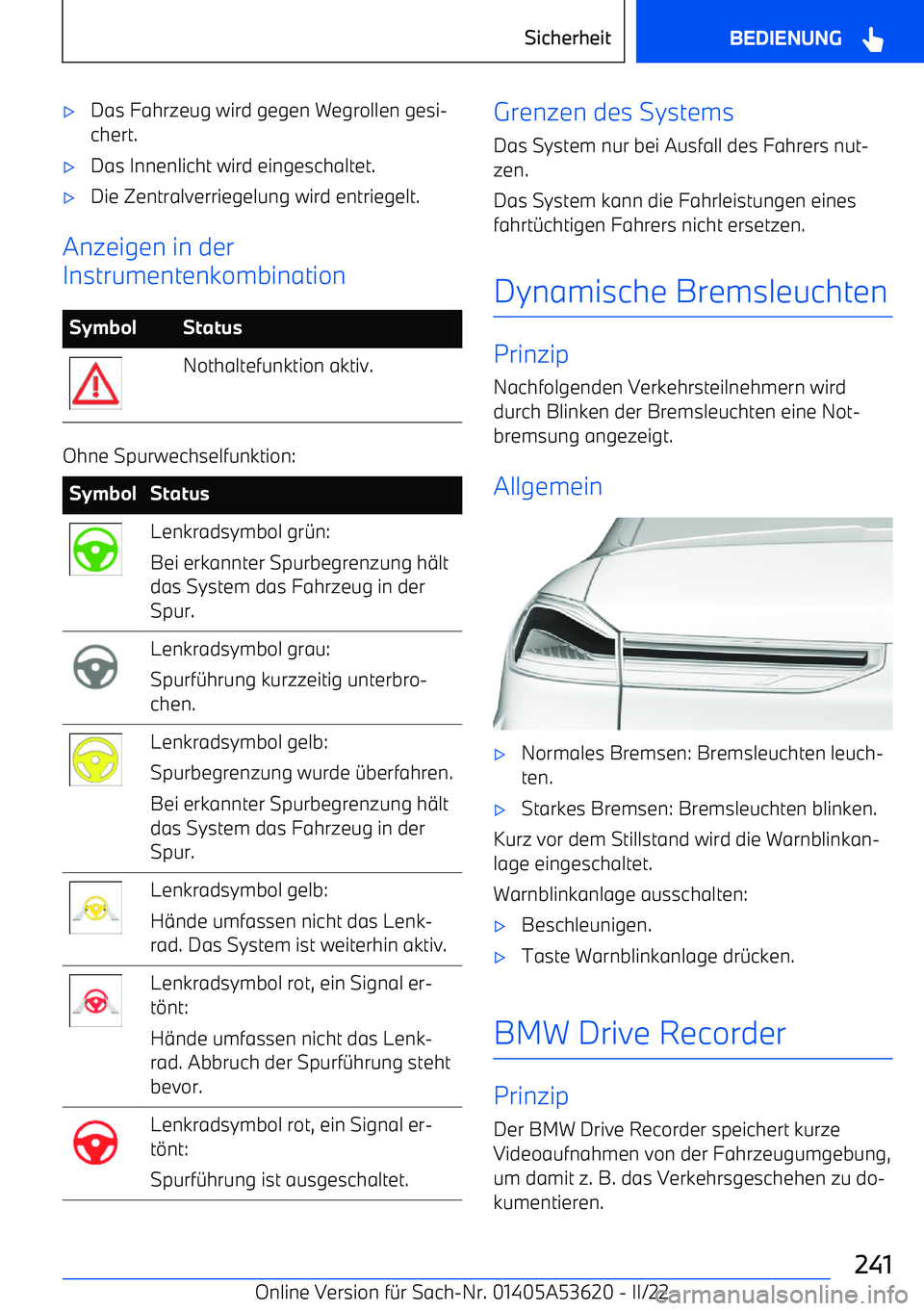 BMW X6 M 2022  Betriebsanleitungen (in German) 