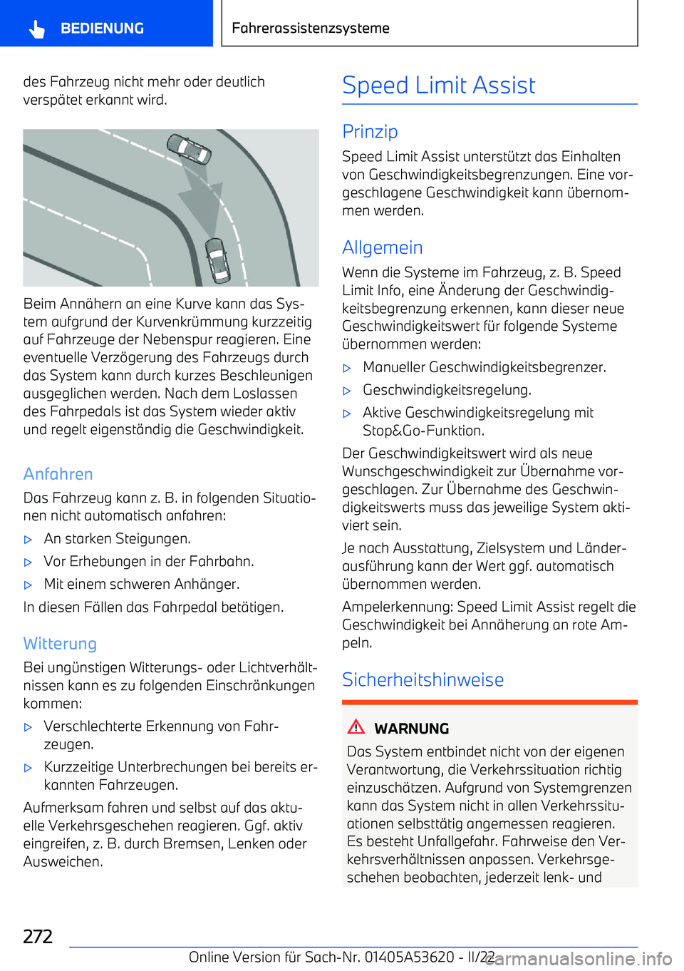 BMW X6 M 2022  Betriebsanleitungen (in German) des Fahrzeug nicht mehr oder deutlich
versp