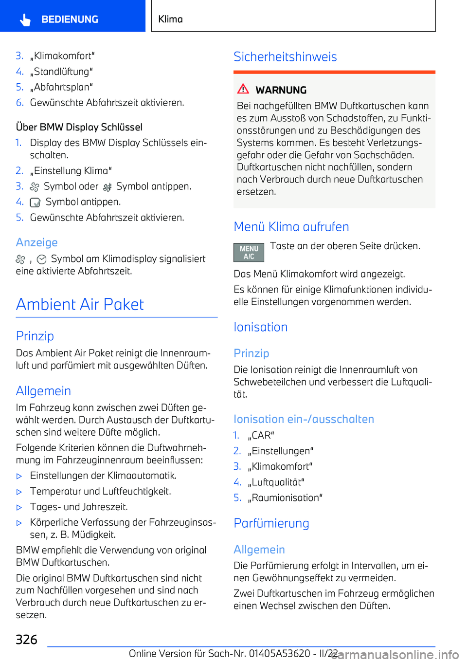 BMW X6 M 2022  Betriebsanleitungen (in German) 3.