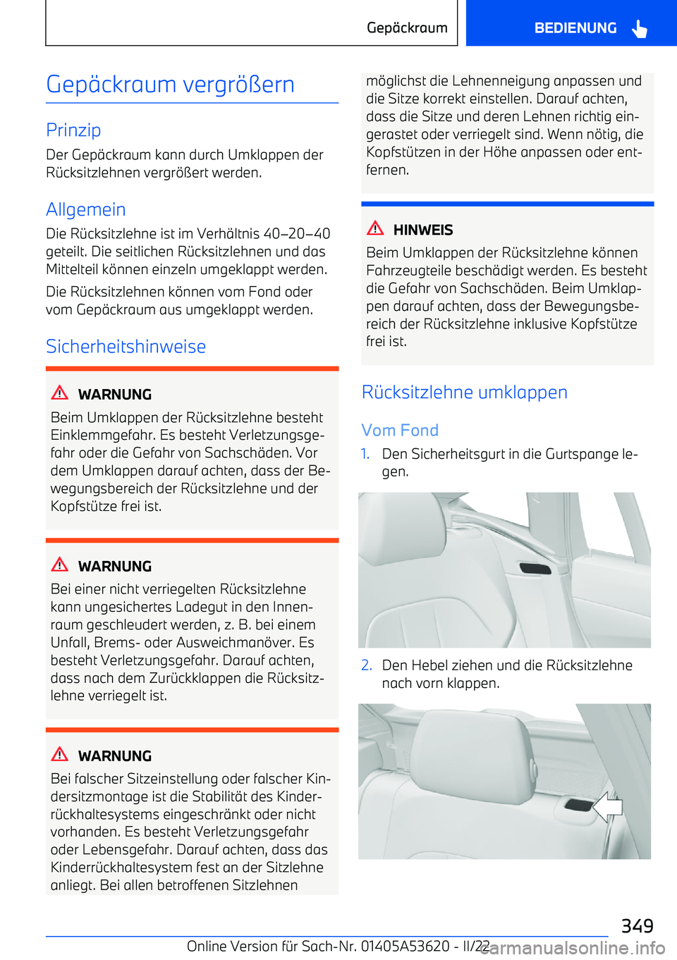 BMW X6 M 2022  Betriebsanleitungen (in German) Gep
