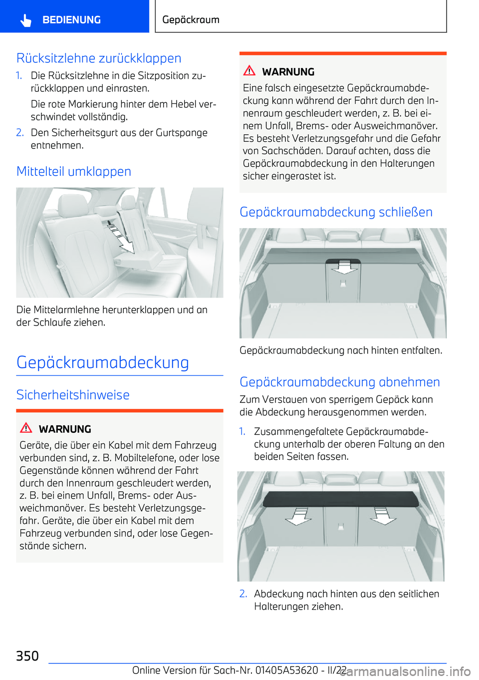 BMW X6 M 2022  Betriebsanleitungen (in German) R