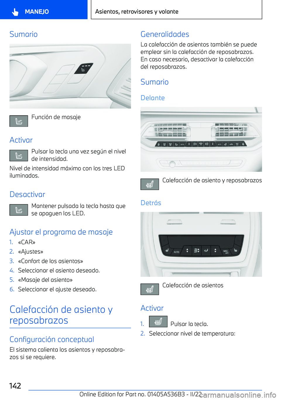 BMW X6 M 2022  Manuales de Empleo (in Spanish) Sumario
Funci