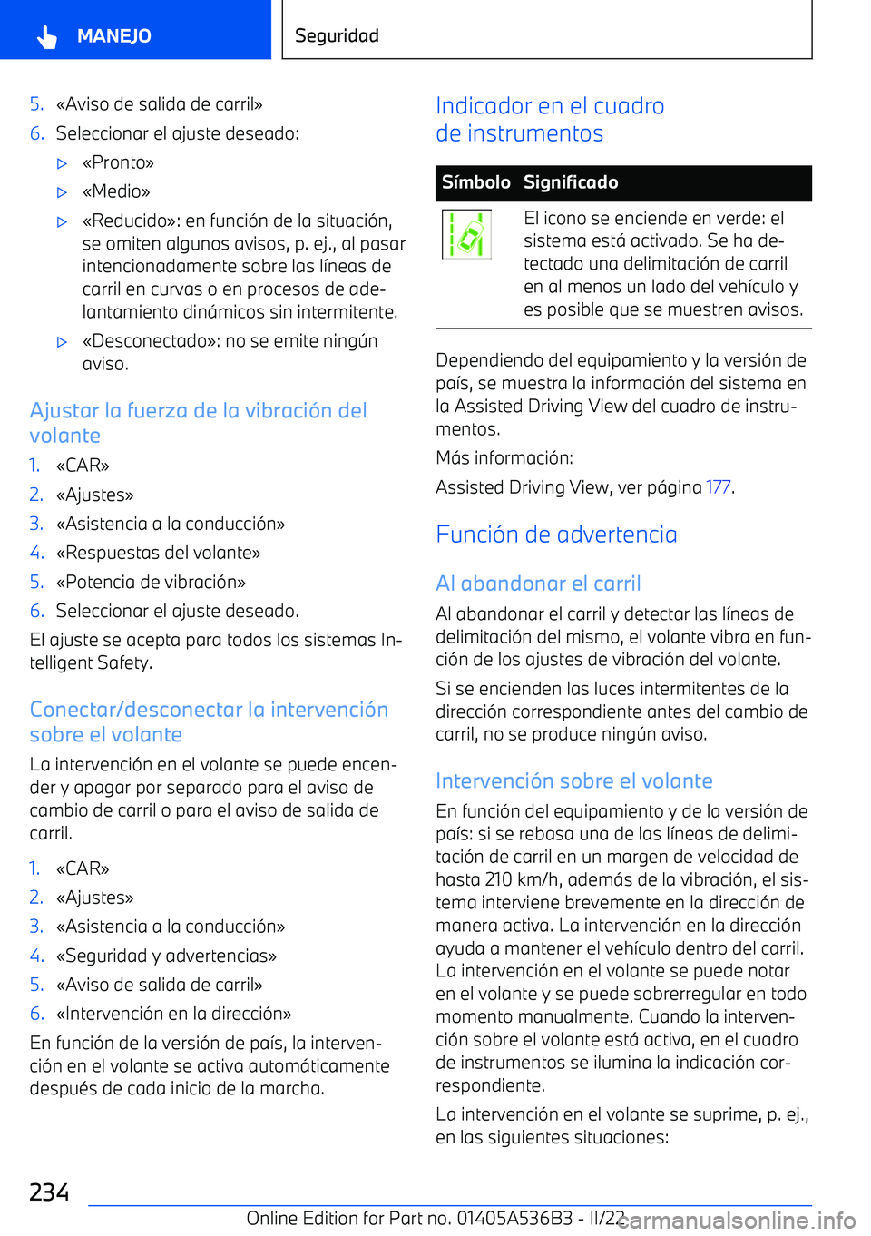 BMW X6 M 2022  Manuales de Empleo (in Spanish) 5.