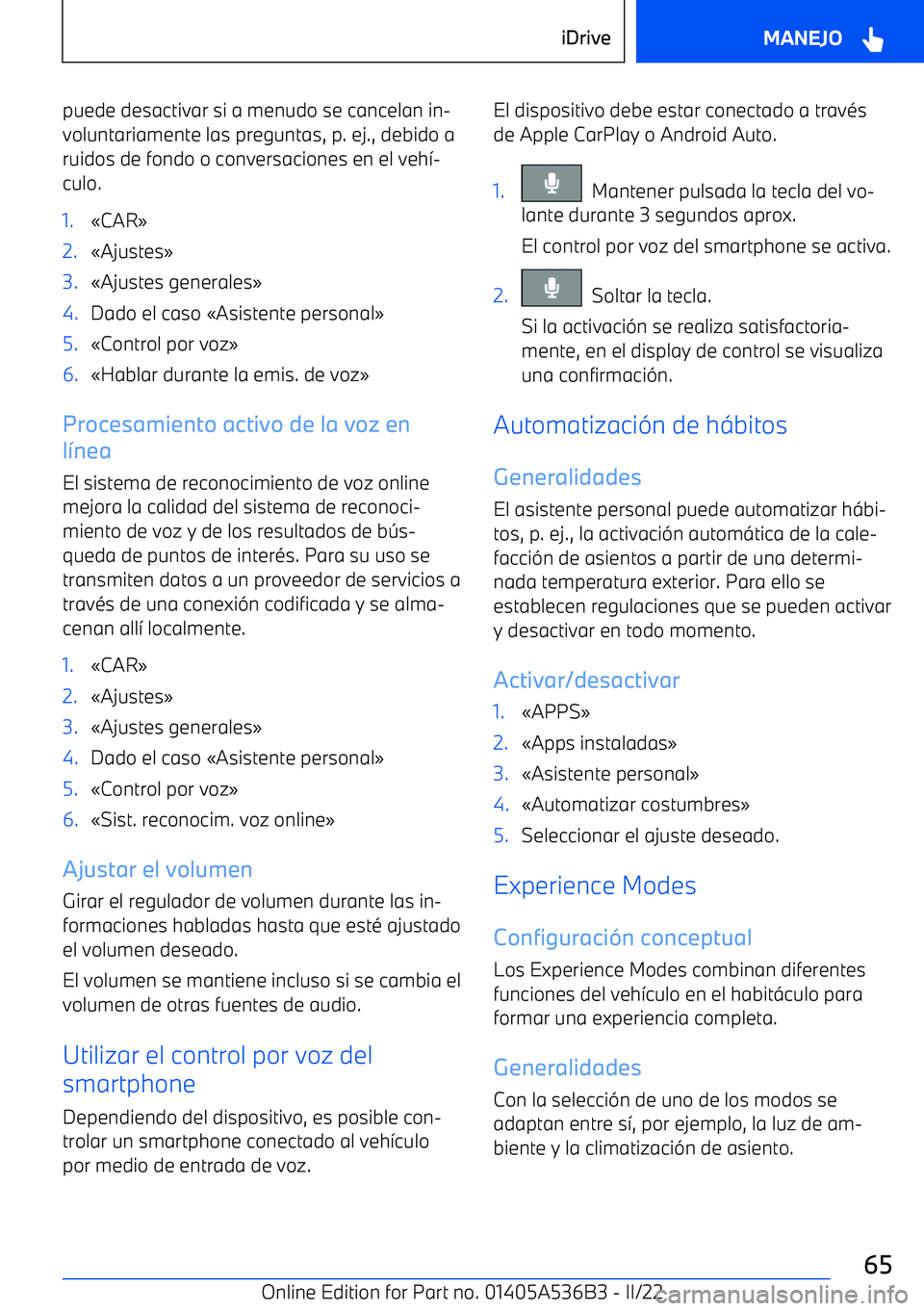 BMW X6 M 2022  Manuales de Empleo (in Spanish) puede desactivar si a menudo se cancelan in