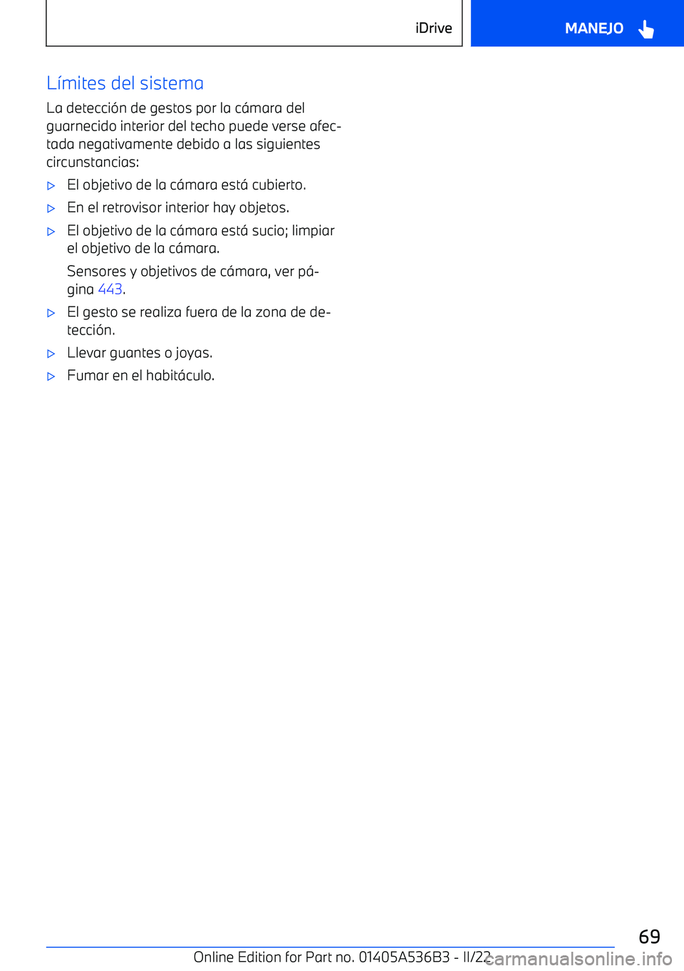 BMW X6 M 2022  Manuales de Empleo (in Spanish) L