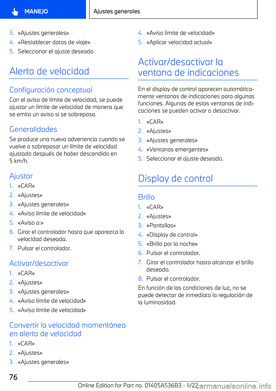 BMW X6 M 2022  Manuales de Empleo (in Spanish) 3.