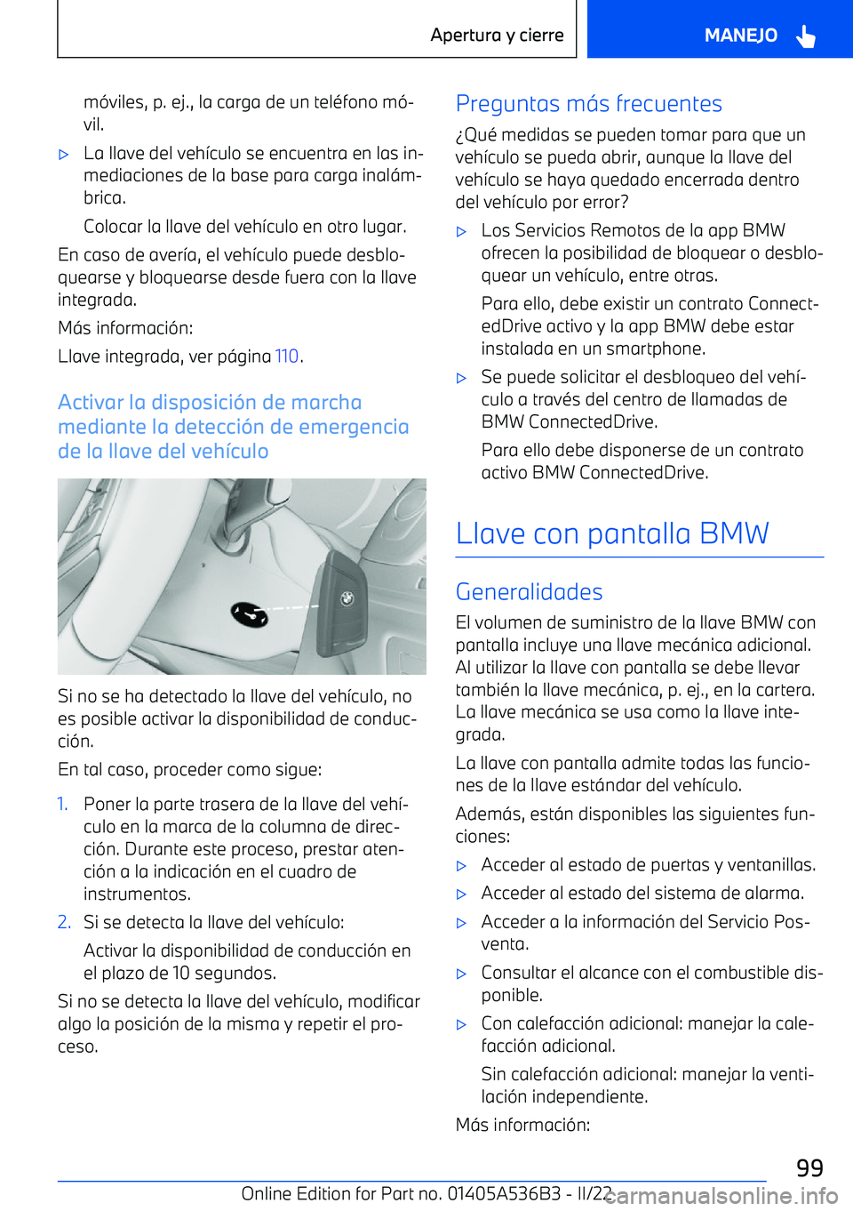 BMW X6 M 2022  Manuales de Empleo (in Spanish) m