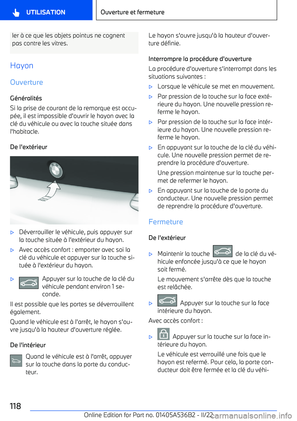 BMW X6 M 2022  Notices Demploi (in French) ler 