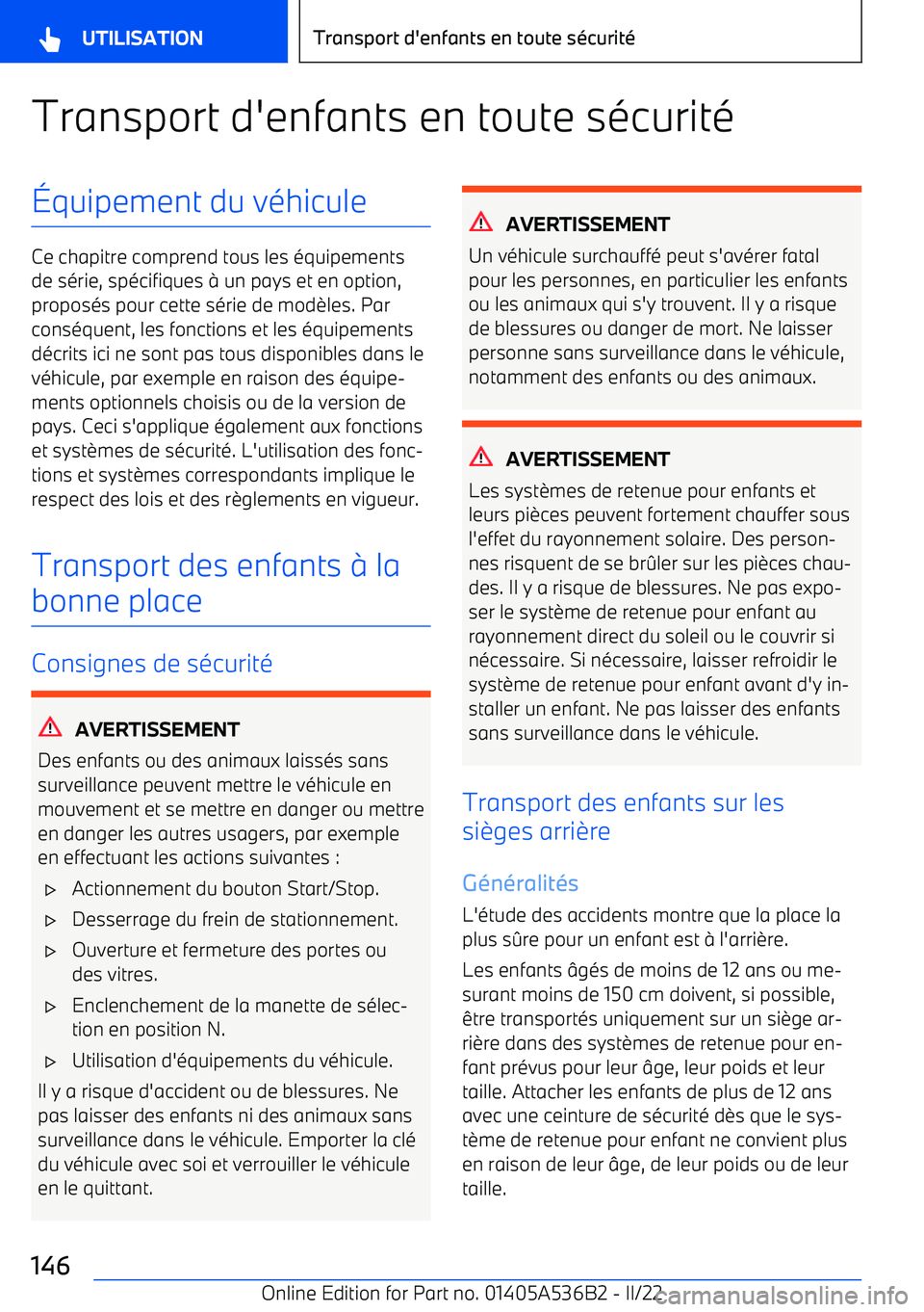 BMW X6 M 2022  Notices Demploi (in French) Transport d