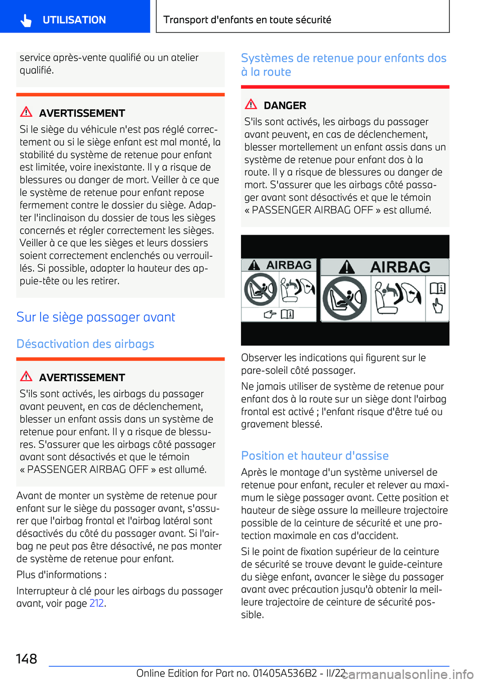BMW X6 M 2022  Notices Demploi (in French) service apr