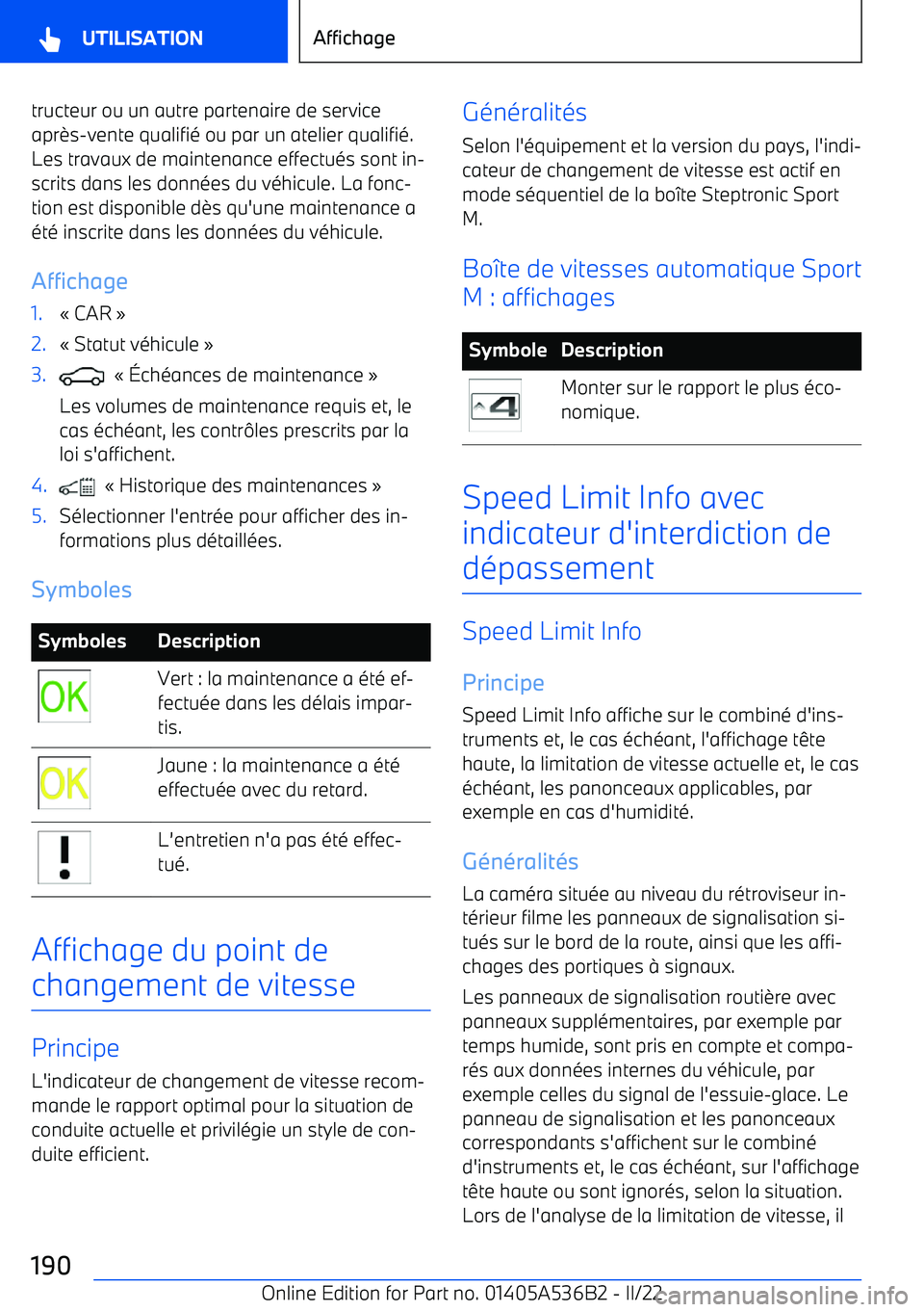 BMW X6 M 2022  Notices Demploi (in French) tructeur ou un autre partenaire de service
apr