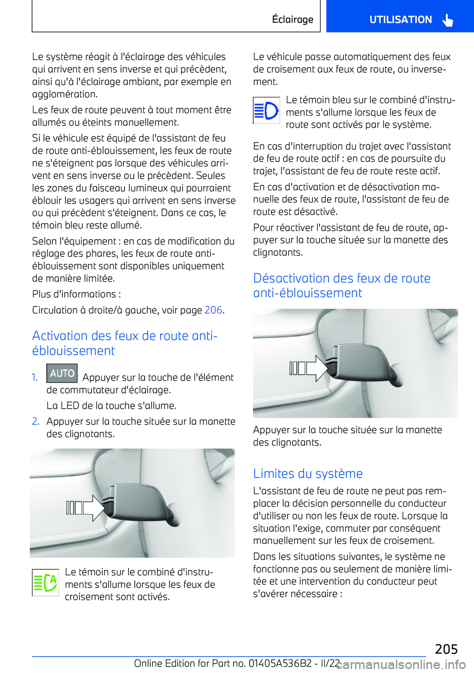 BMW X6 M 2022  Notices Demploi (in French) Le syst