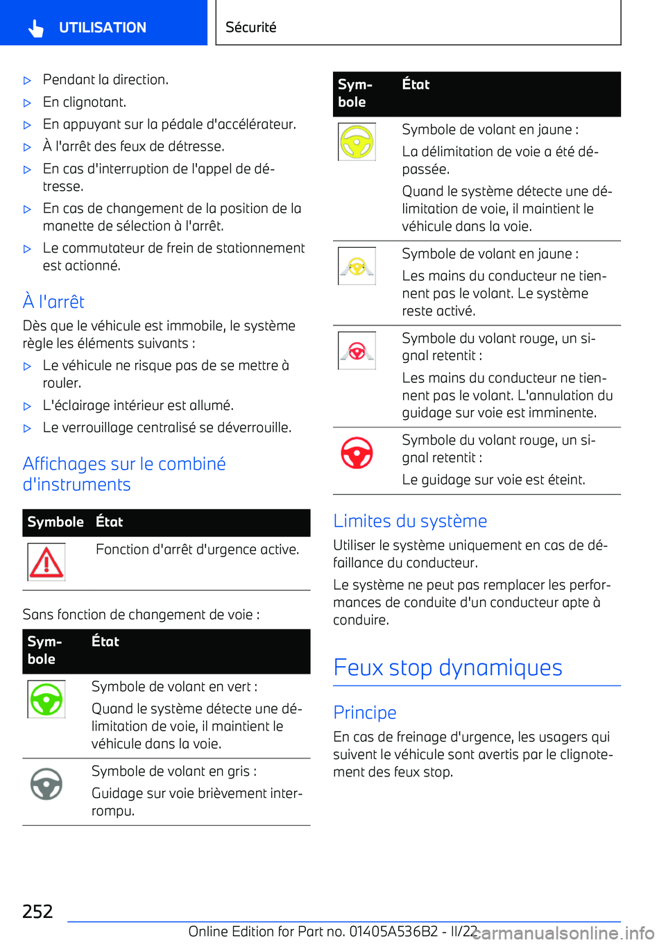 BMW X6 M 2022  Notices Demploi (in French) 