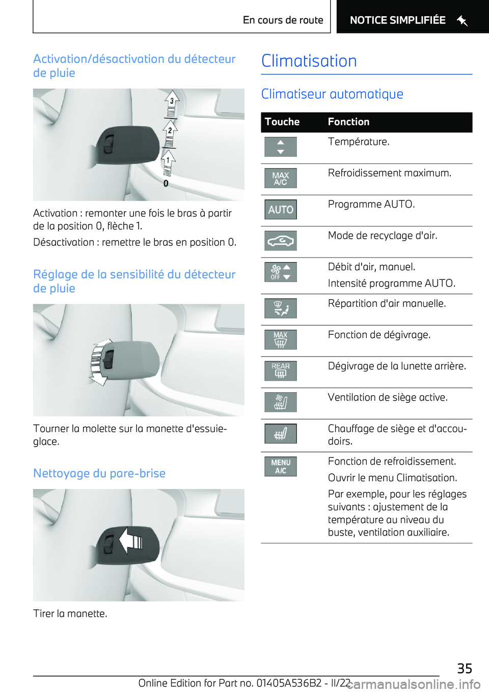 BMW X6 M 2022  Notices Demploi (in French) Activation/d