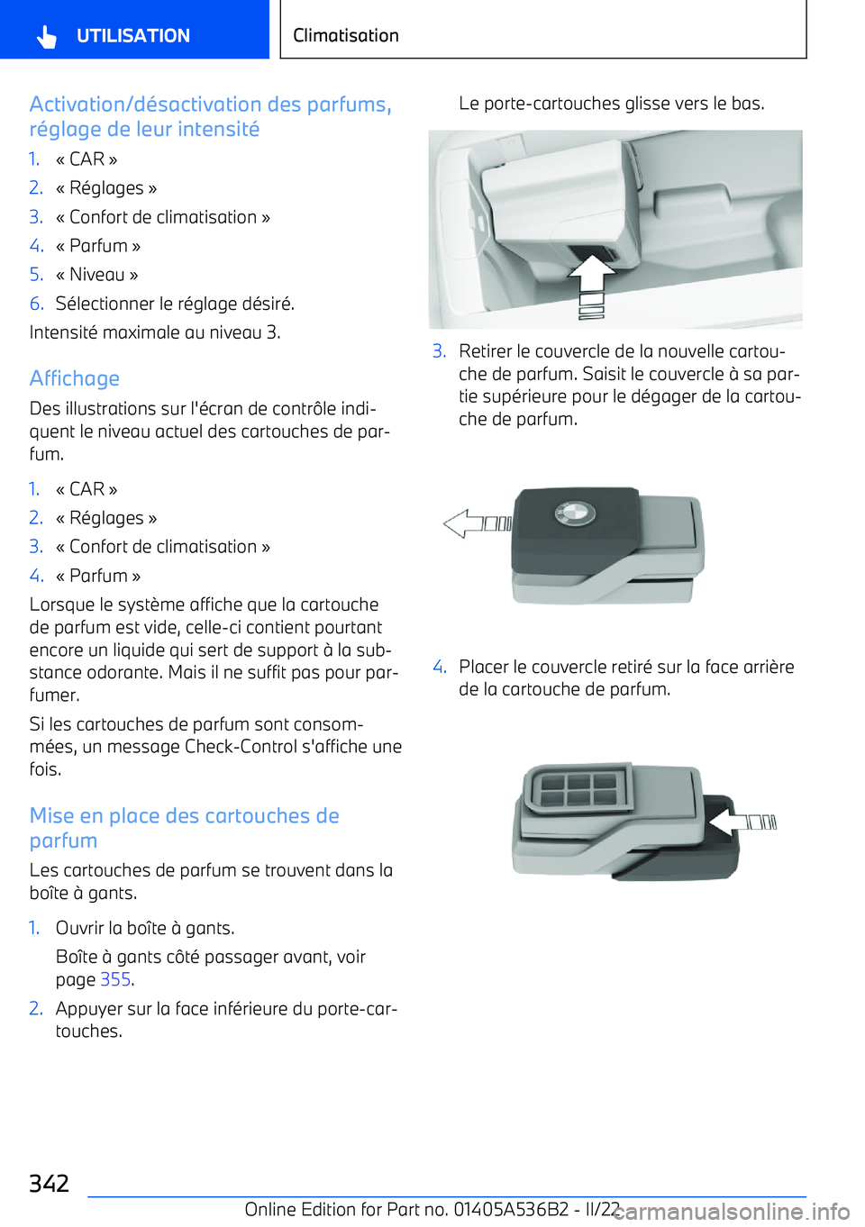BMW X6 M 2022  Notices Demploi (in French) Activation/d