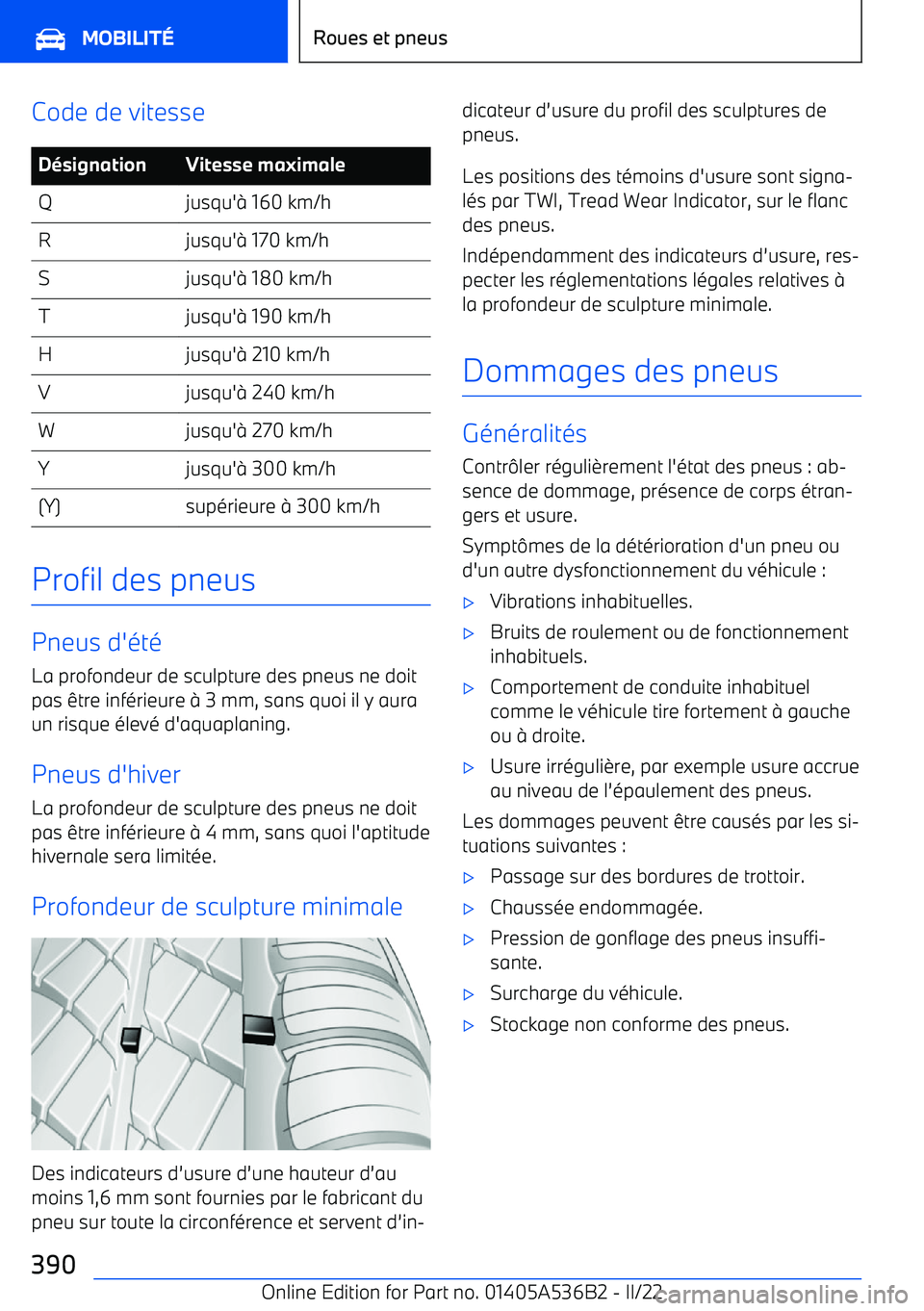 BMW X6 M 2022  Notices Demploi (in French) Code de vitesseD