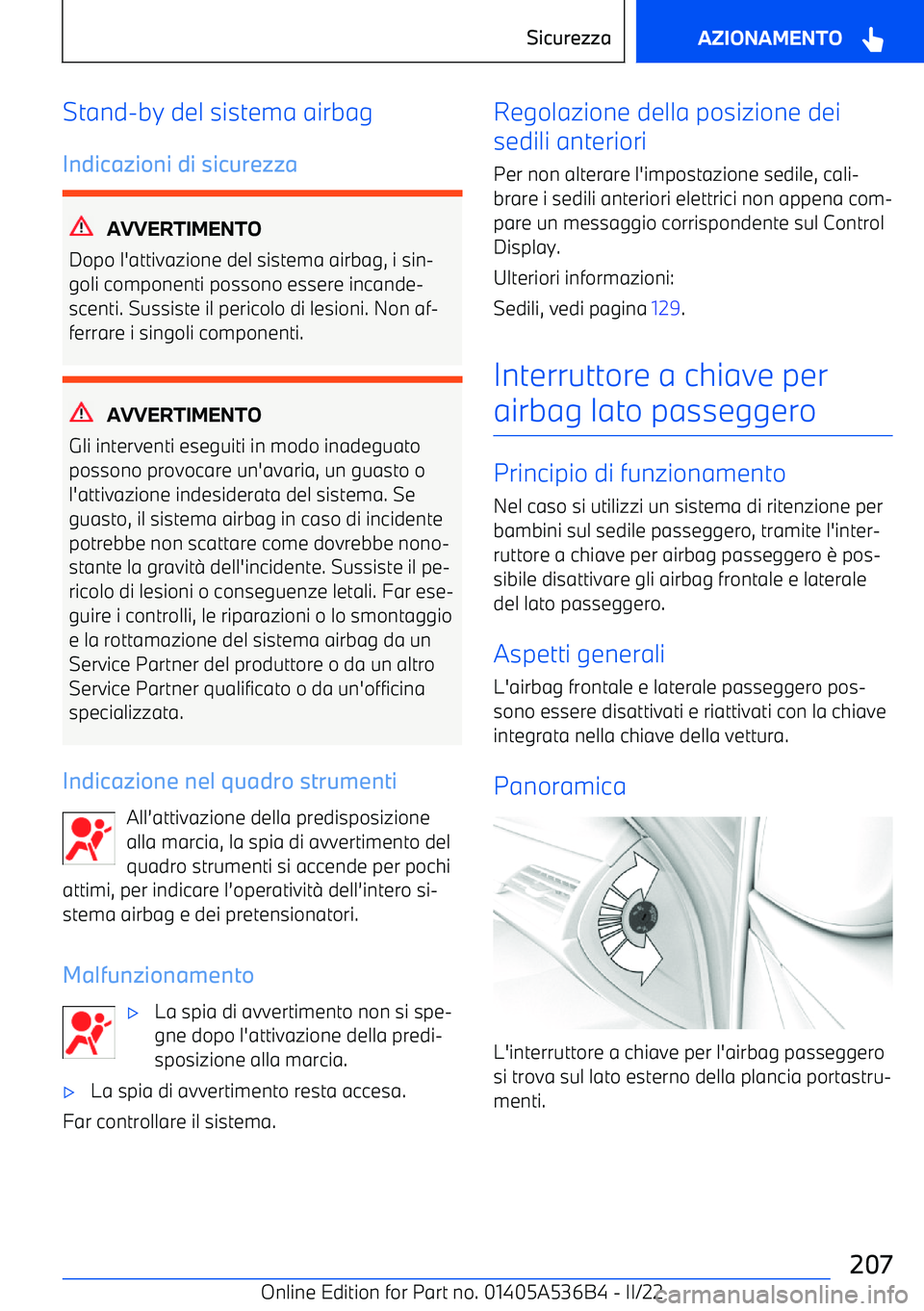BMW X6 M 2022  Libretti Di Uso E manutenzione (in Italian) Stand