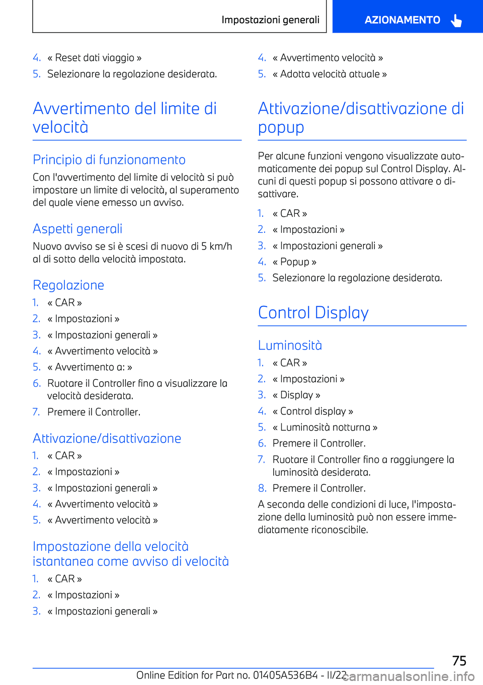 BMW X6 M 2022  Libretti Di Uso E manutenzione (in Italian) 4.