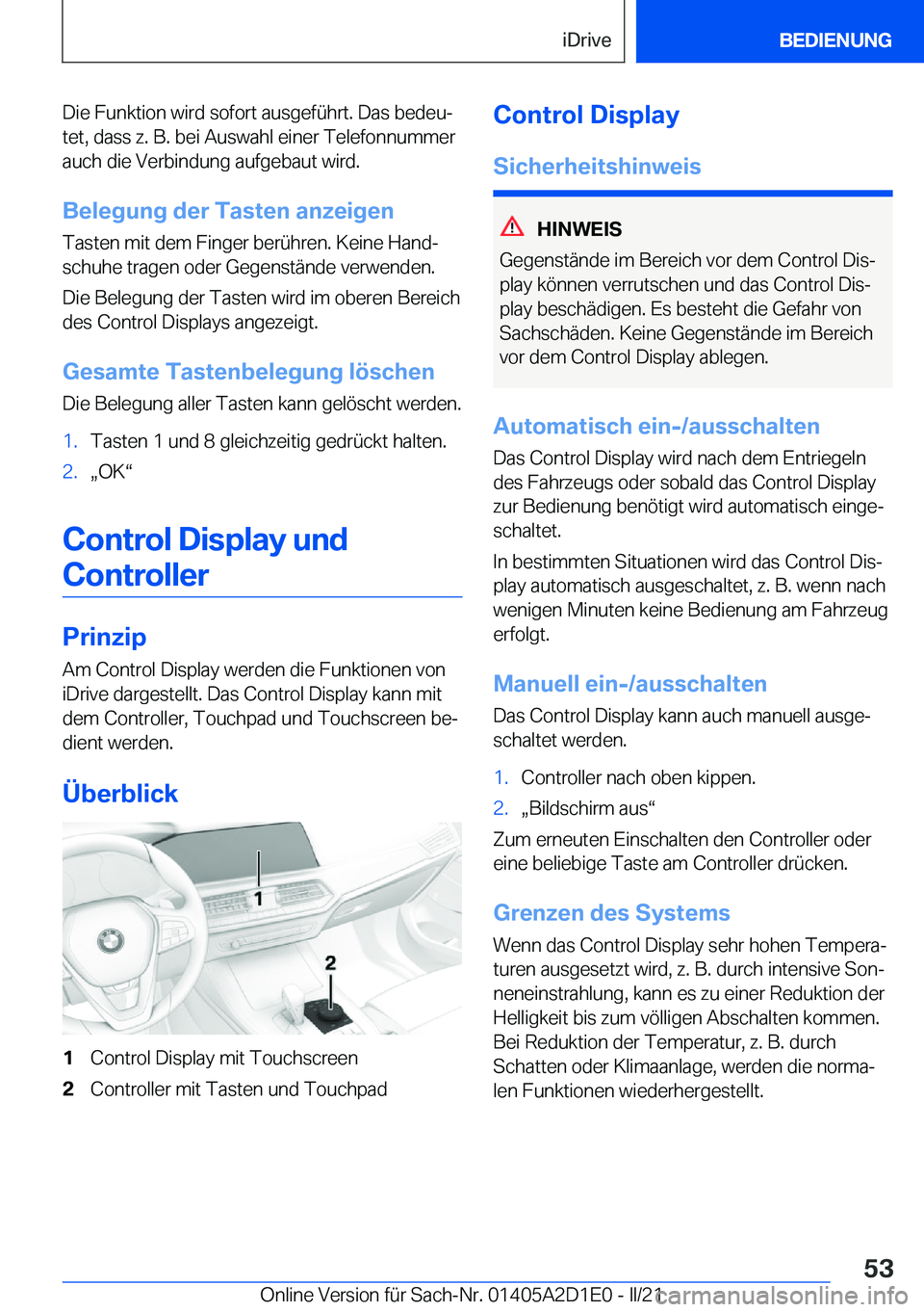 BMW X6 M 2021  Betriebsanleitungen (in German) �D�i�e��F�u�n�k�t�i�o�n��w�i�r�d��s�o�f�o�r�t��a�u�s�g�e�f�