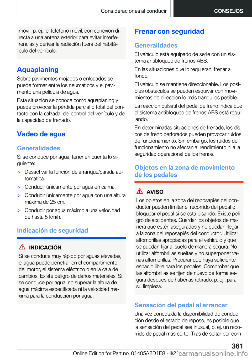 BMW X6 M 2021  Manuales de Empleo (in Spanish) �m�