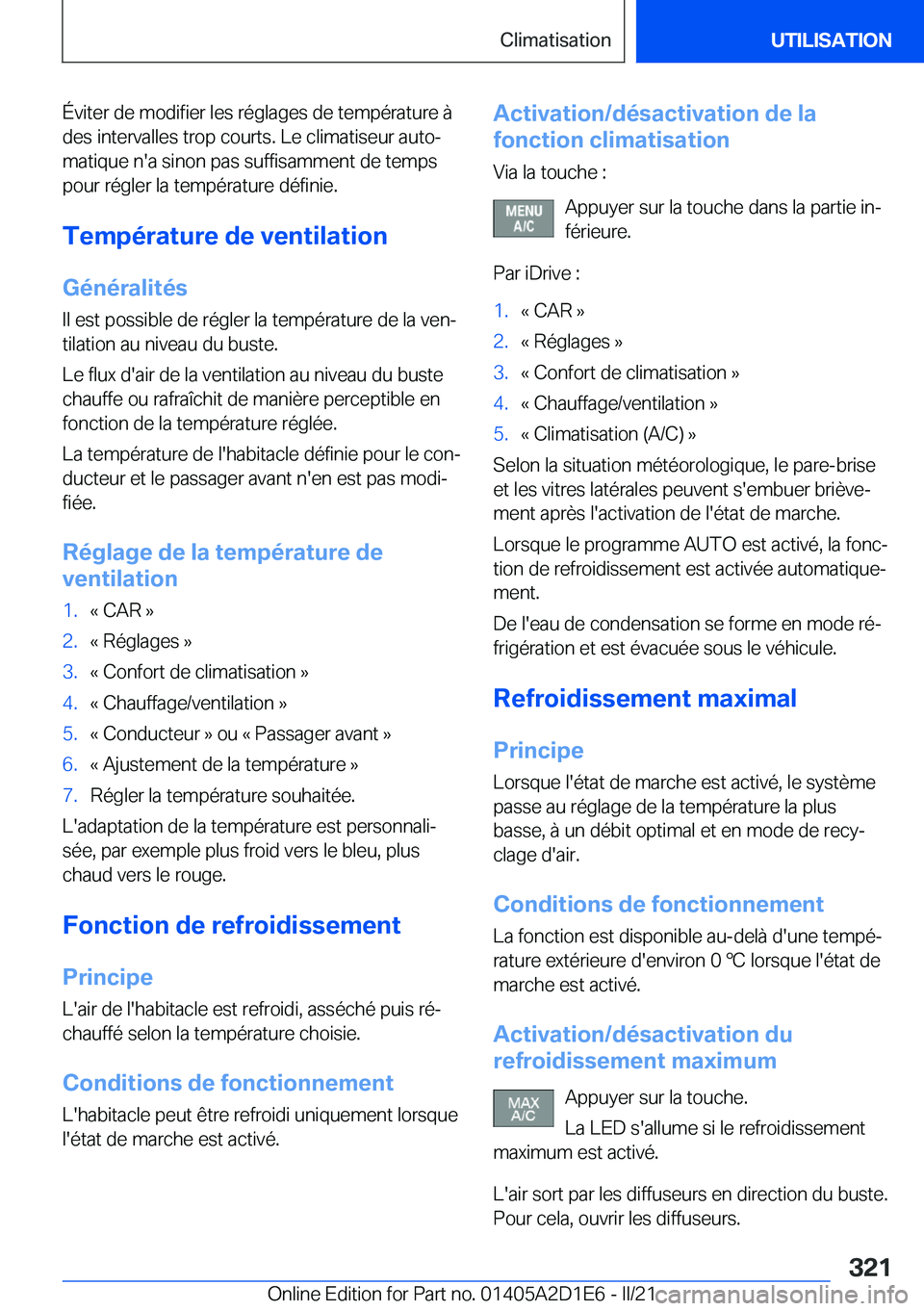 BMW X6 M 2021  Notices Demploi (in French) �