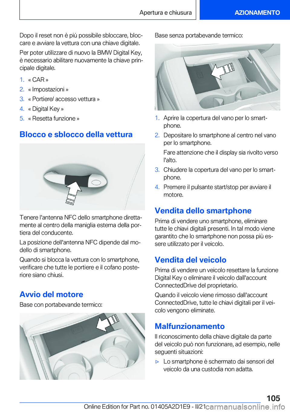 BMW X6 M 2021  Libretti Di Uso E manutenzione (in Italian) �D�o�p�o��i�l��r�e�s�e�t��n�o�n��è��p�i�