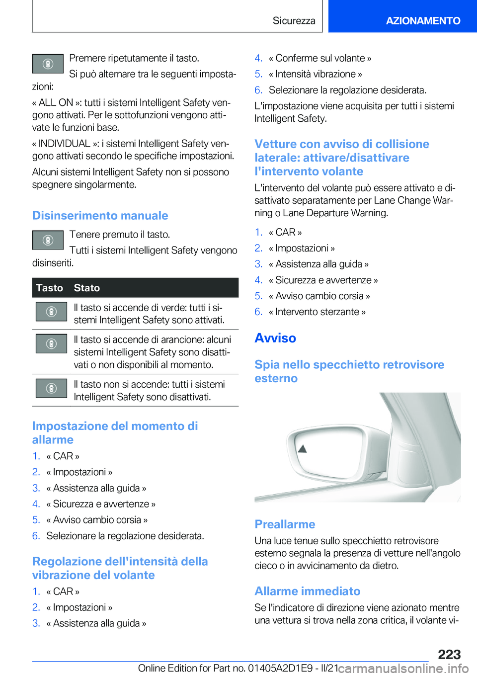 BMW X6 M 2021  Libretti Di Uso E manutenzione (in Italian) �P�r�e�m�e�r�e��r�i�p�e�t�u�t�a�m�e�n�t�e��i�l��t�a�s�t�o�.
�S�i��p�u�