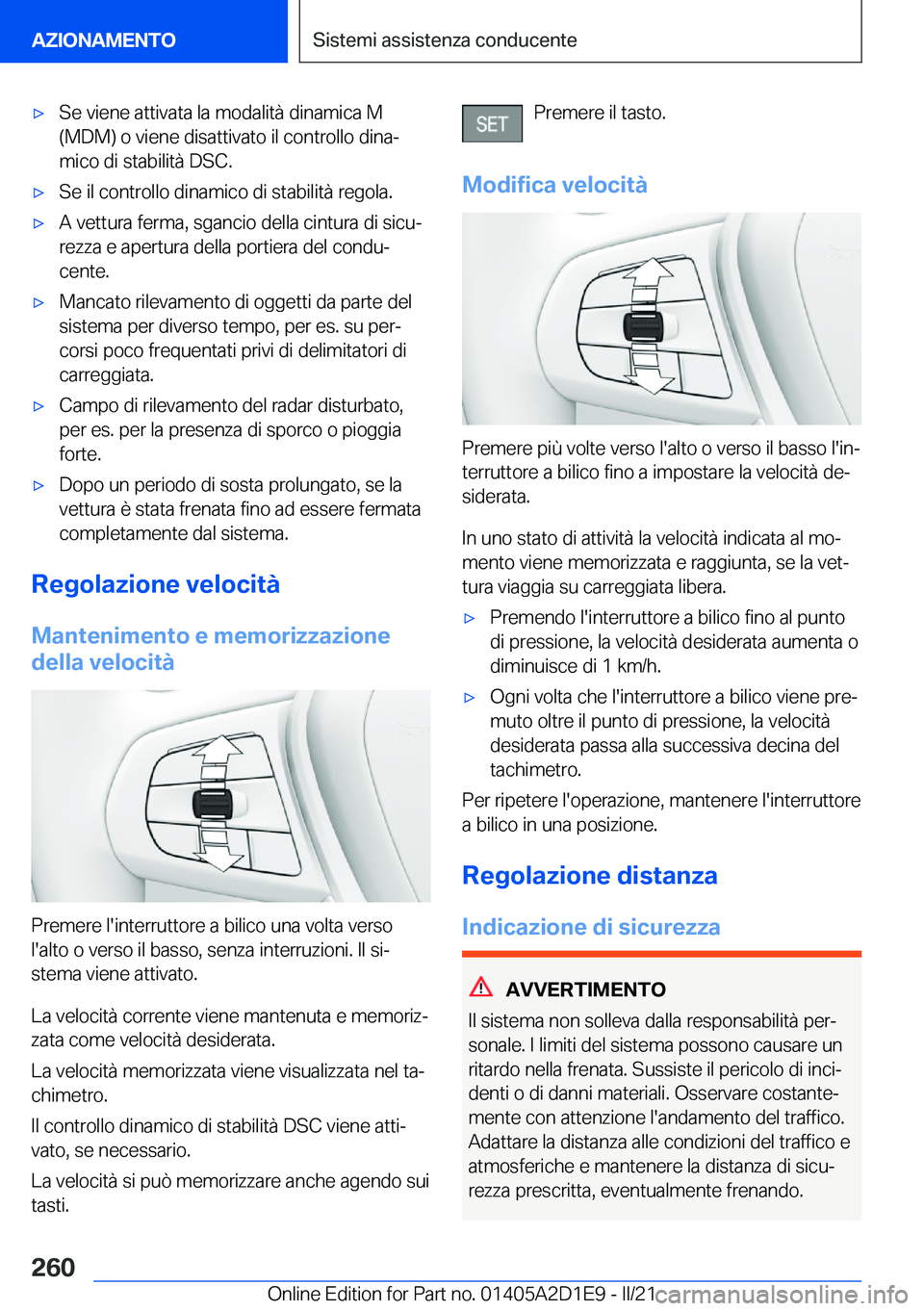 BMW X6 M 2021  Libretti Di Uso E manutenzione (in Italian) 'x�S�e��v�i�e�n�e��a�t�t�i�v�a�t�a��l�a��m�o�d�a�l�i�t�