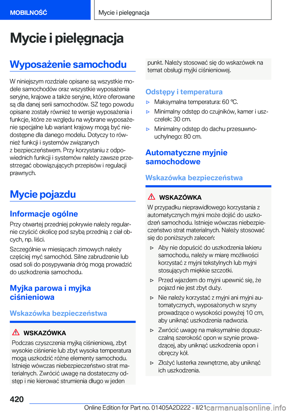 BMW X6 M 2021  Instrukcja obsługi (in Polish) �M�y�c�i�e��i��p�i�e�l�