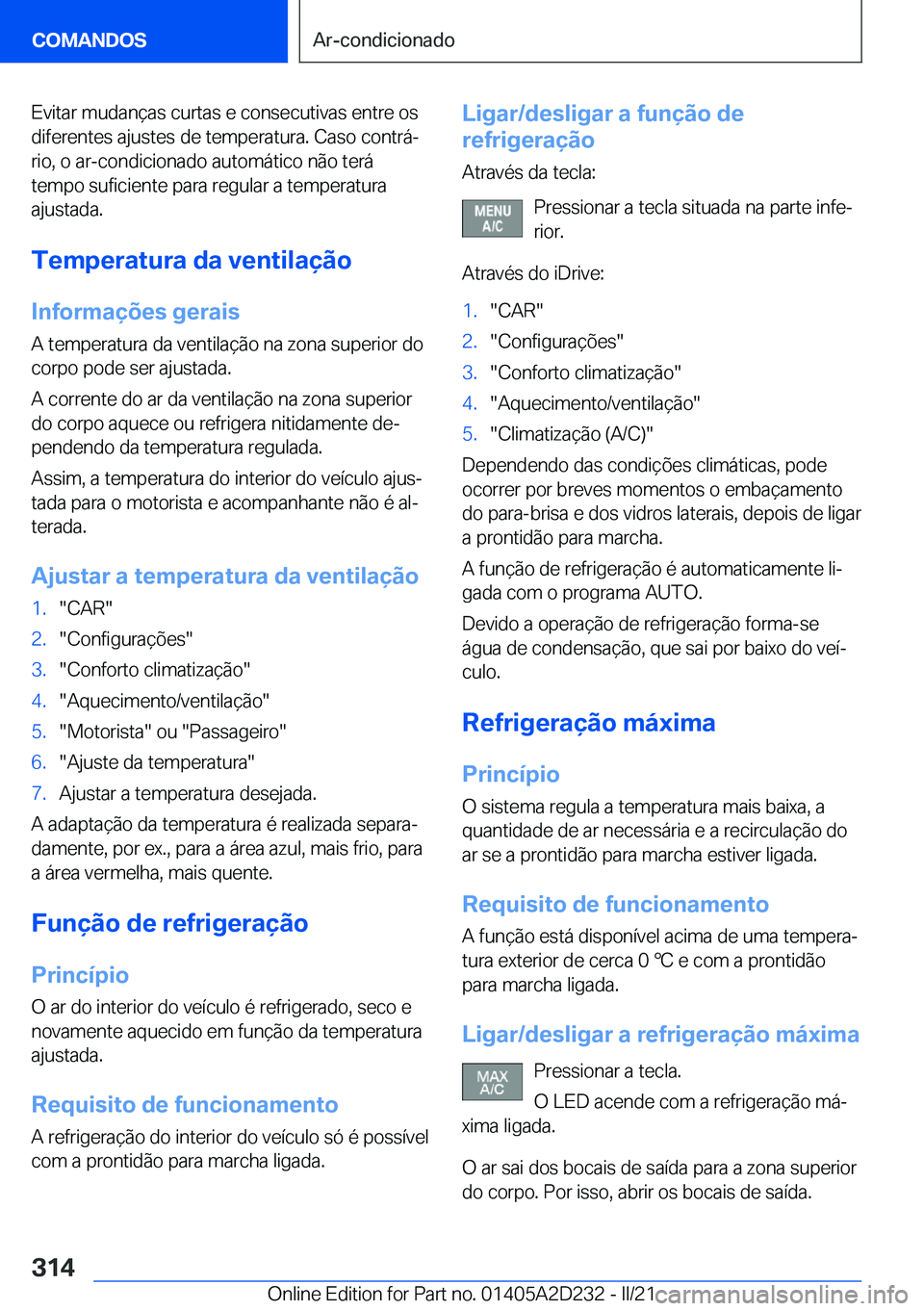 BMW X6 M 2021  Manual do condutor (in Portuguese) �E�v�i�t�a�r��m�u�d�a�n�