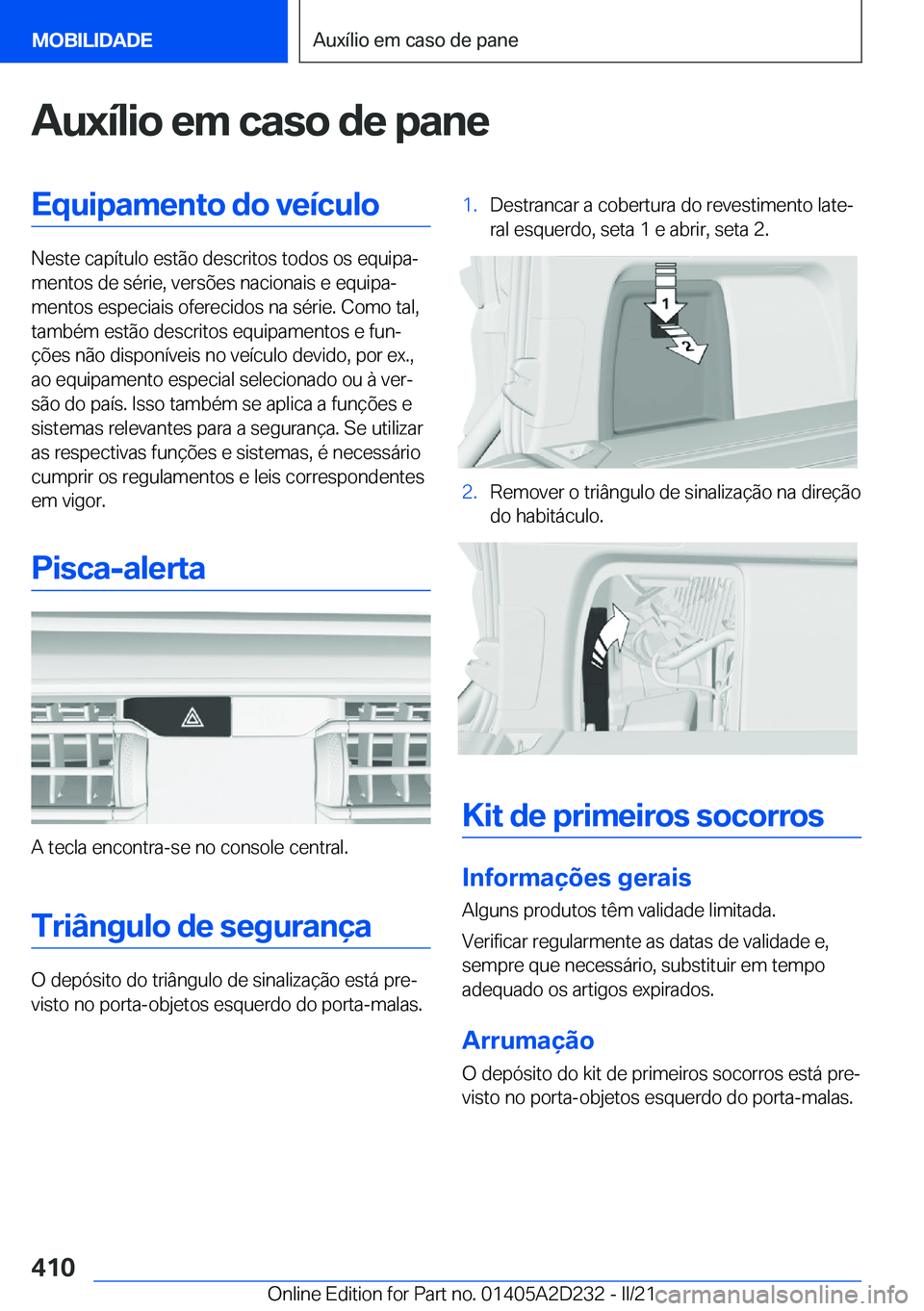 BMW X6 M 2021  Manual do condutor (in Portuguese) �A�u�x�