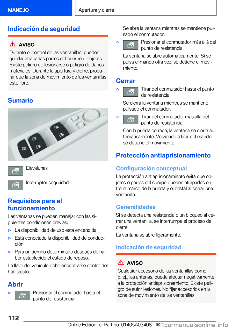 BMW X6 M 2020  Manuales de Empleo (in Spanish) �I�n�d�i�c�a�c�i�