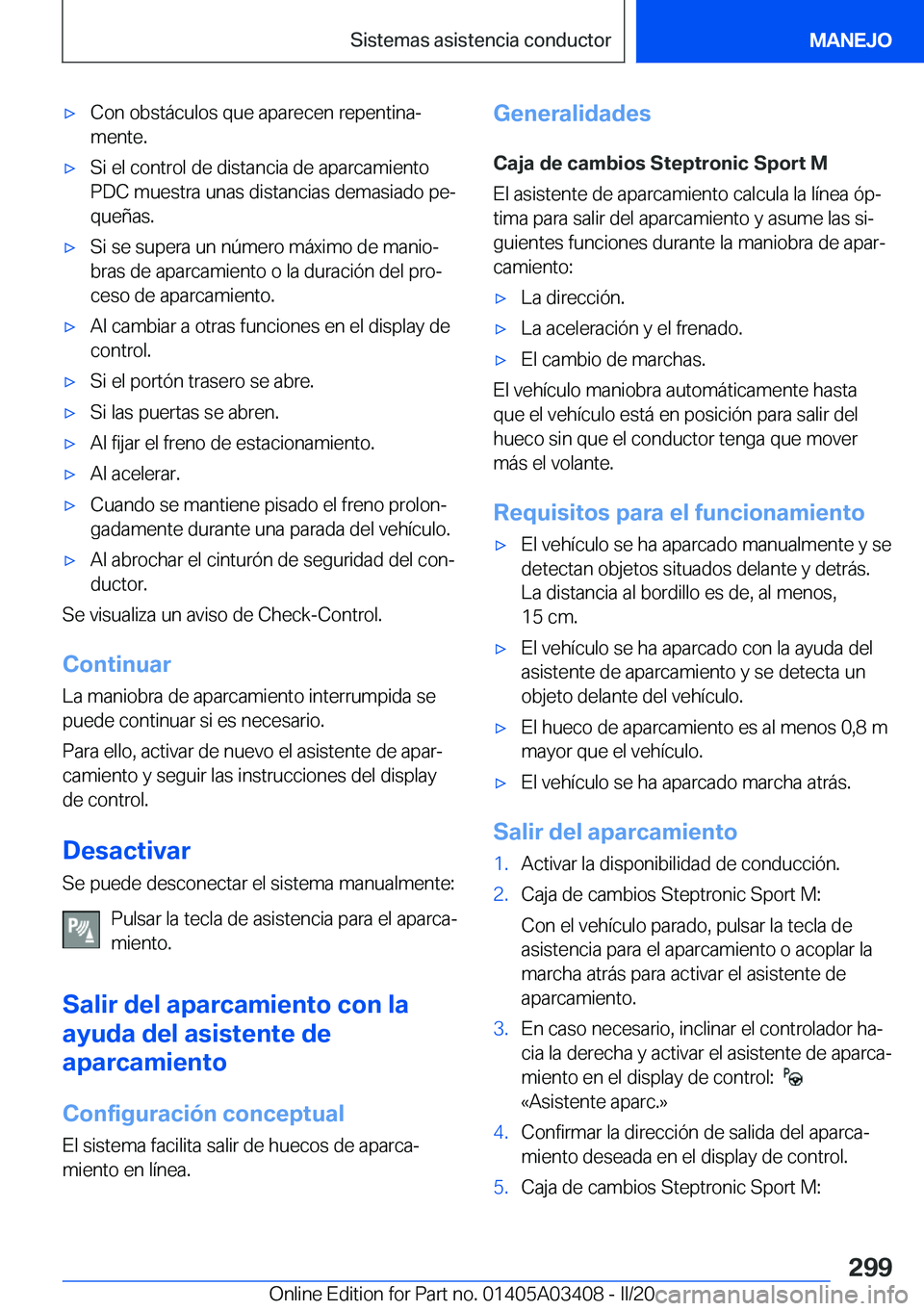 BMW X6 M 2020  Manuales de Empleo (in Spanish) 'x�C�o�n��o�b�s�t�