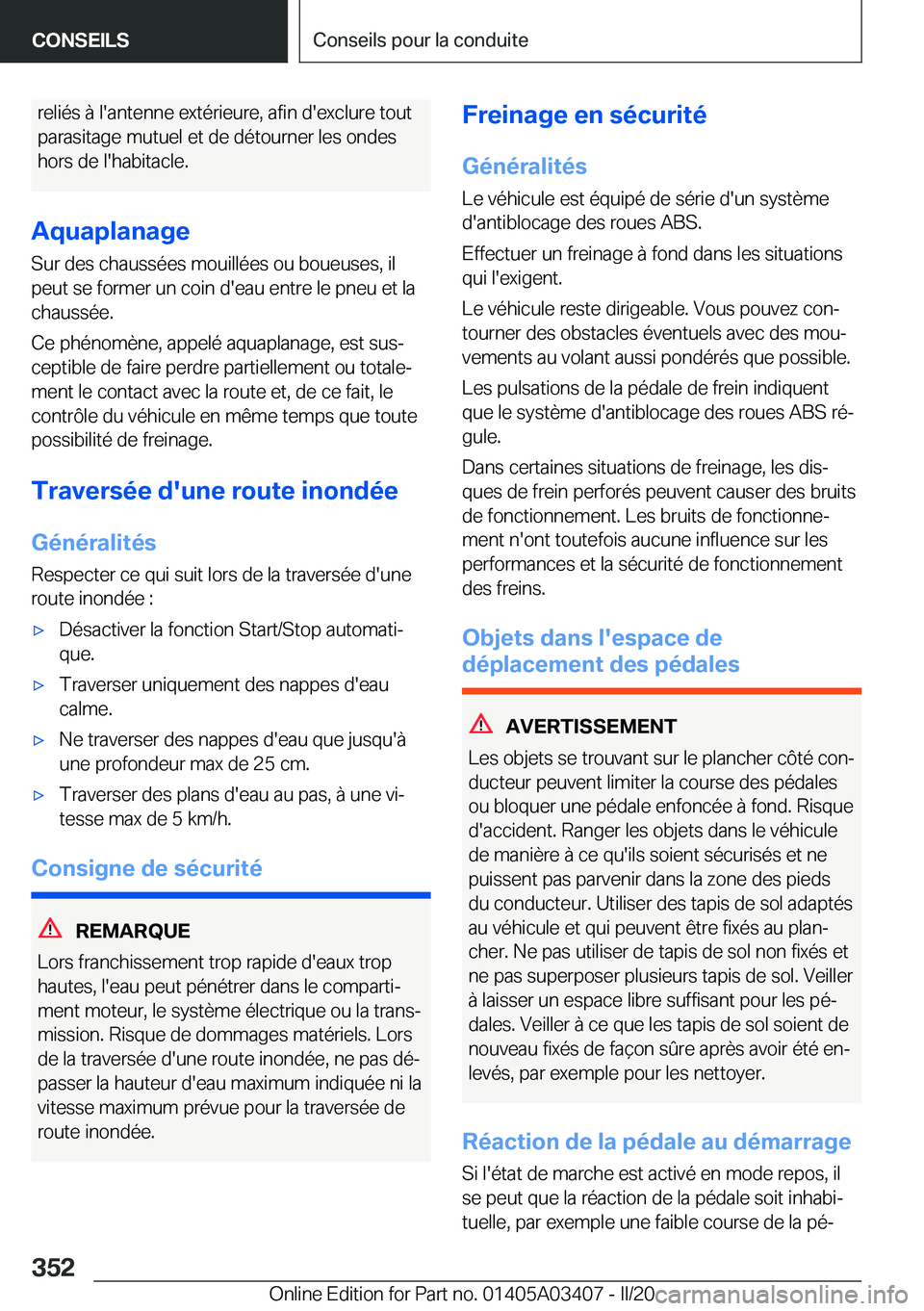 BMW X6 M 2020  Notices Demploi (in French) �r�e�l�i�é�s��