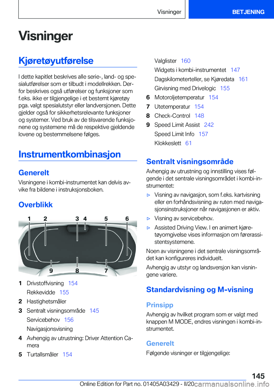 BMW X6 M 2020  InstruksjonsbØker (in Norwegian) �V�i�s�n�i�n�g�e�r�K�j�