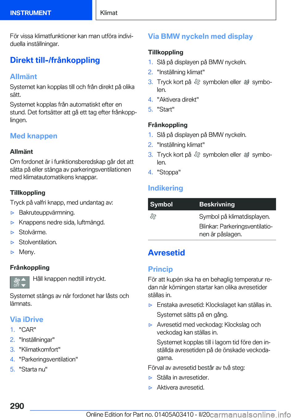 BMW X6 M 2020  InstruktionsbÖcker (in Swedish) �F�